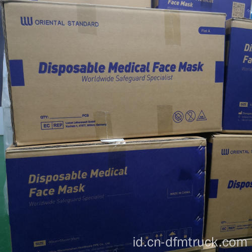 Masker Wajah Medis Sekali Pakai dengan pengikat Telinga